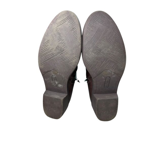 Baretraps Stevie Bootie Ankle Boots Womens Sz 9.5 Dark Brown Zip sides - Picture 14 of 16